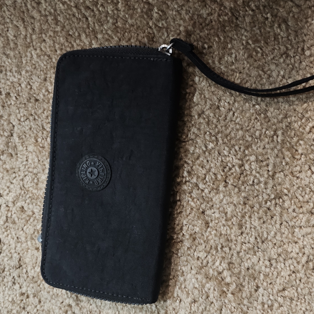 Black Kipling Wristlet Wallet